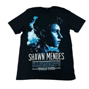Shawn Mendes Illuminate World Tour T-Shirt Merch‎ Black Size Large